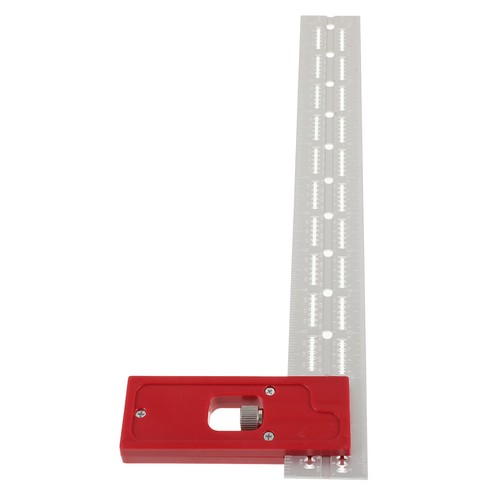 Silver woodworking protractor - silver,