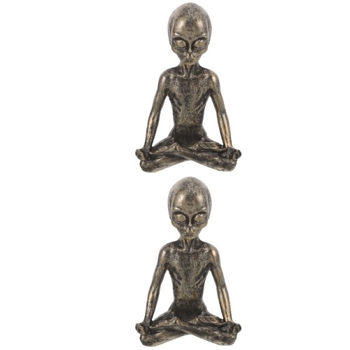 2pcs strange yoga statue - strange,