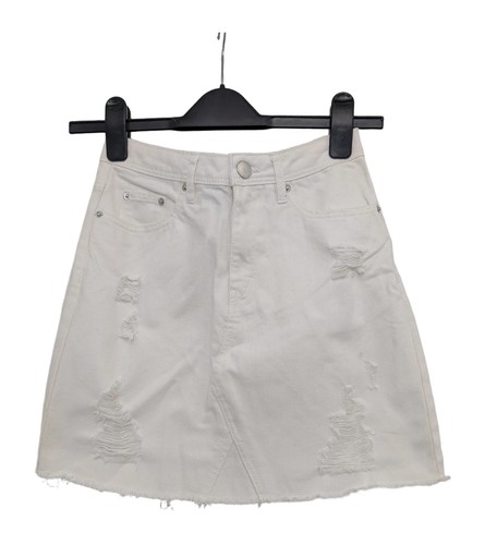 White denim skirt - denim,