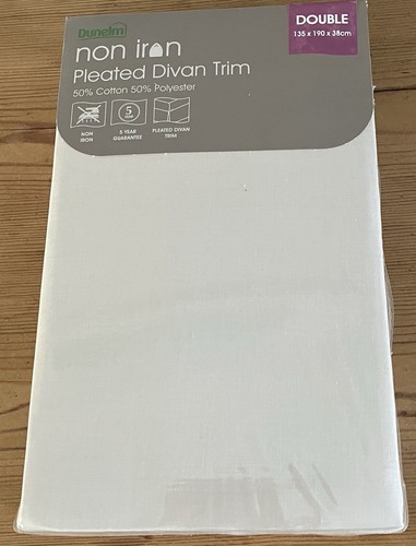 Pleated divan trim double - double,