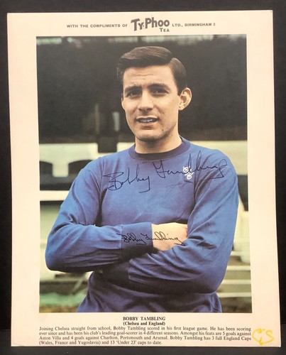 Bobby tambling signed chelsea - bobby,