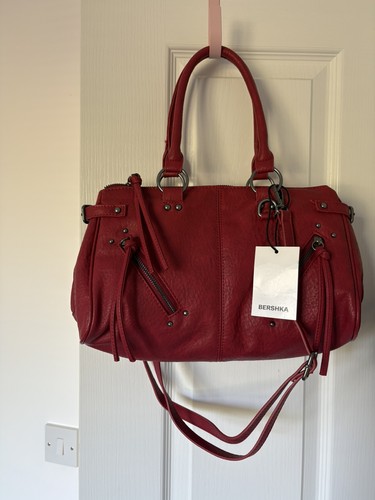 Bershka red faux - bershka,