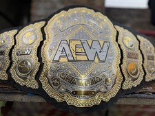 Aew All Elite Wrestling championship belt wrestling replica title 2mm bras adult