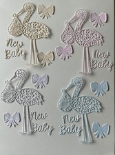 4 storks die cut shapes for