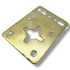 4 x Brass Plated Glass Mirror