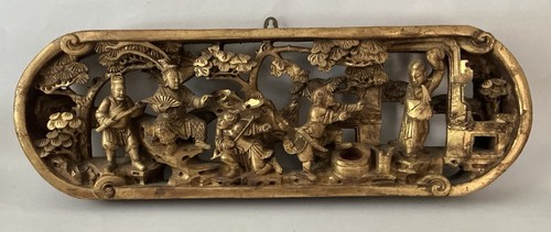 Chinese gilt wooden openwork - chinese,