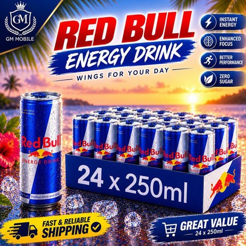 Red bull energy drink - red,