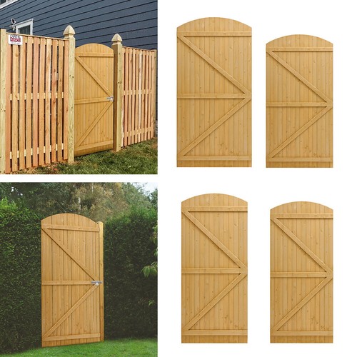 Wooden garden gate - gate, top