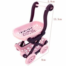 Barbie Doll Stroller Trolley Cart For Kelly DollFurniture Baby Toys Accessories
