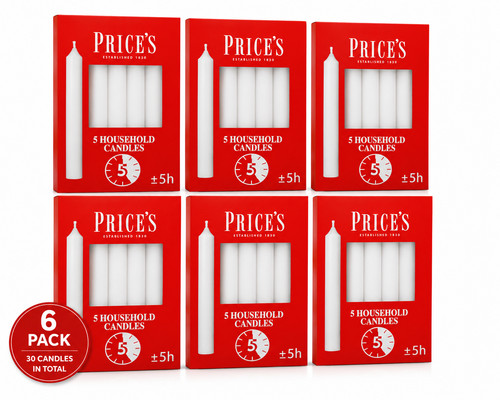 Prices candles pack white - pack,
