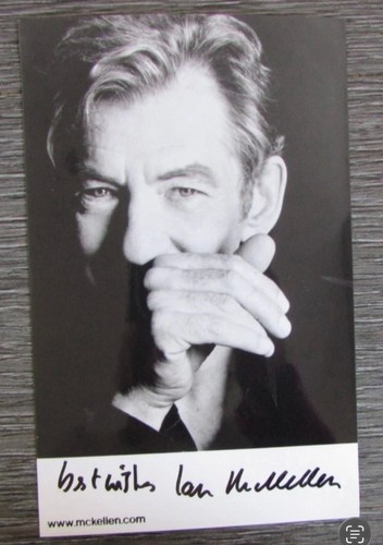 Ian mckellen signed autograph - ian,