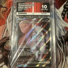 Pokémon Destined Rivals Team Rocket's Mewtwo EX Full Art 213  Ace 10 