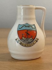 W H Goss Crested China - Devon Oak Pitcher - Bowness (Cumbria)