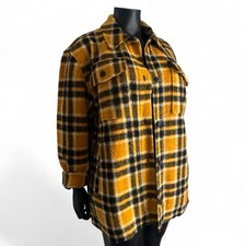 Superdry Women’s Jacket Yellow/Black Quilted Winter Coat Bright Size 14-16 £124