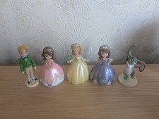Sofia the first James,Amber,Clover & Sofia Figures Disney ideal Cake Toppers