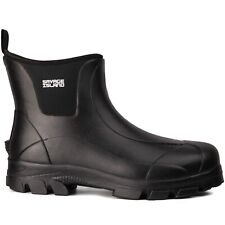 Short Ankle Rubber All-Weather Neoprene Lined Wellington Boots Waterproof Wellie