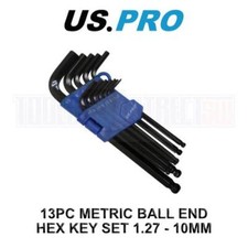 US PRO Tools 13PC Metric Ball