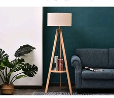 Tripod Floor Lamp with Shelf