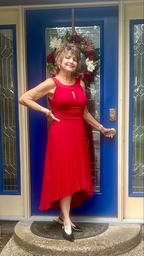 Sangria red pleated - sangria, high