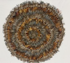 Vintage Round Feather Placemat