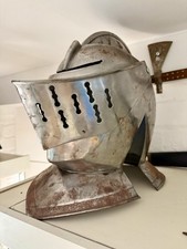 MEDIEVAL KNIGHT EUROPEAN FULL FACE ARMOR HELMET COSTUME REPLICA