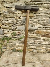 Railway Track Rivetting Blacksmith Metalworking Sledge Hammer 5kg 11lb Head 2"