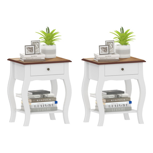 Homcom bedside tables - tables, 2