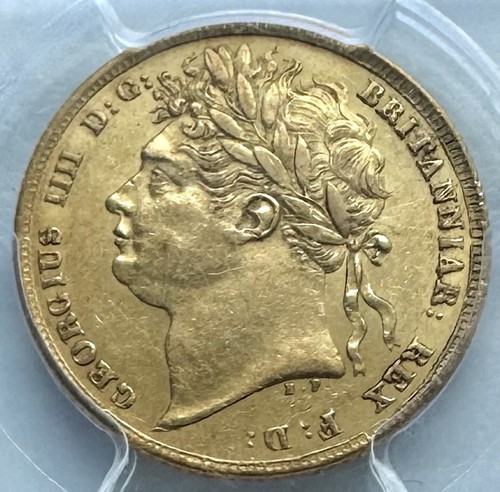 1824 sovereign pcgs au58 - pcgs,