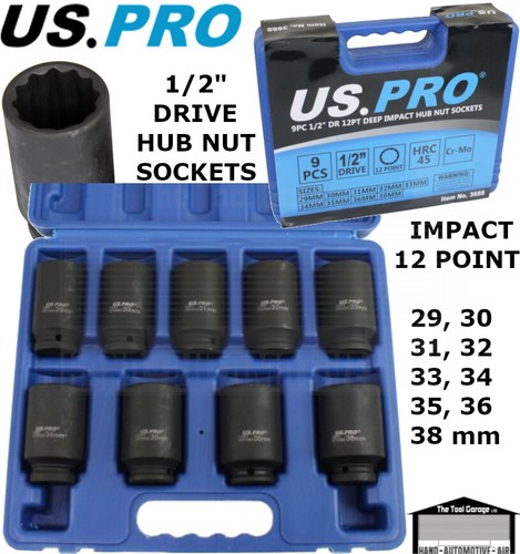 Pro tools 9pc dr - tools, 12pt