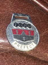 1960s Vintage FORD PREFECT CARS PROMOTIONAL ENAMEL KEYRING