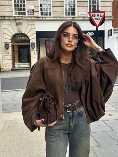 Zara suede effect - zara, bomber