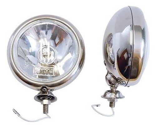 Pair stainless halogen spot - pair,