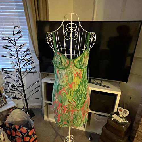 Zara green pink - green/pink, slip