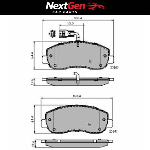 Drivetec brake pads - for, audi