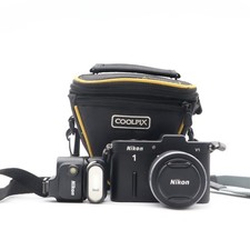 Nikon 1 V1 10.1MP Mirrorless + 10-30mm VR Lens & SB-N5 Flash Untested AS-IS