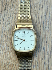 Vintage Timex Q Men's Gold