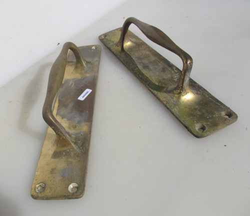 Vintage brass door - brass,