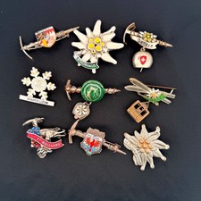 Vintage Alpine & other souvenir badges. Bavarian, Swiss, Austrian  etc.#12