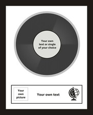 YOUR OWN PERSONALISED VINYL 7" DISC SINGLE RECORD AWARD PRESENTATION SONG