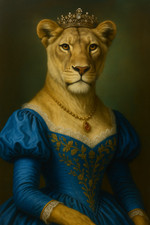 Lioness Royal Portrait Animal