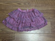 Tu Kids girls frilly pink layered skirt 7 years 122cms