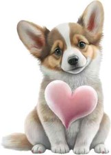 Corgi Colourful Nursery Wall