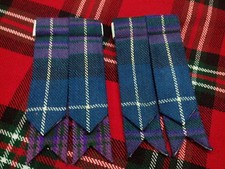 T C SCOTTISH TARTAN KILT HOSE FLASHES PRIDE OF SCOTLAND/HONOUR OF SCOTLAND KILTS