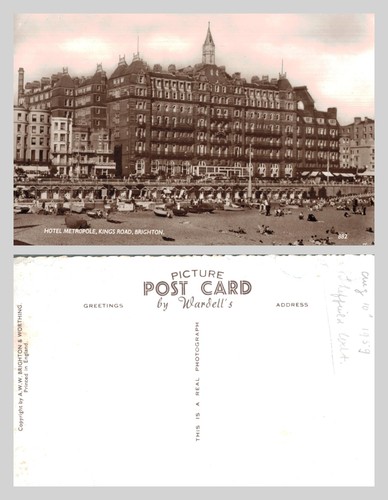 Vintage postcard hotel - vintage,