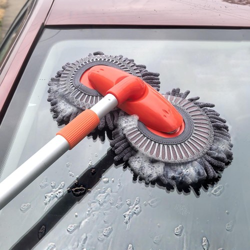 Telescopic car cleaning brush - telescopic,