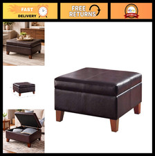 Faux Leather Square Storage