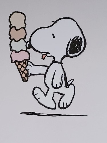 Snoopy art print - a4,