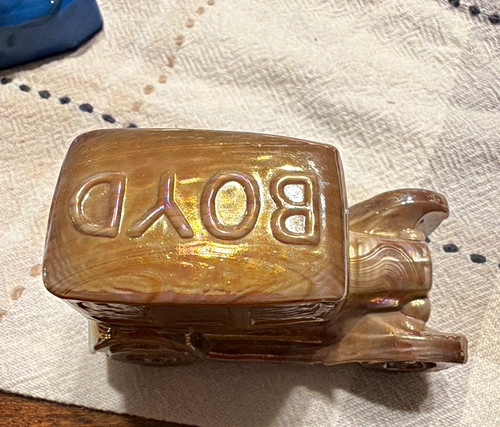 Boyd chocolate carnival glass