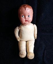 Antique Leather Body Doll, Composition Head