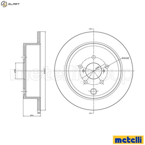 Brake disc 1337c for - 2x, 23-1337c